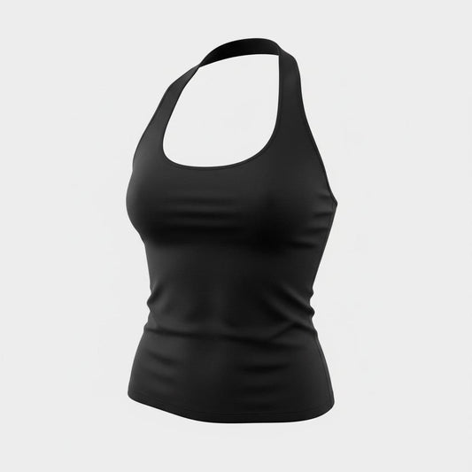 Chic Halter Top - Black