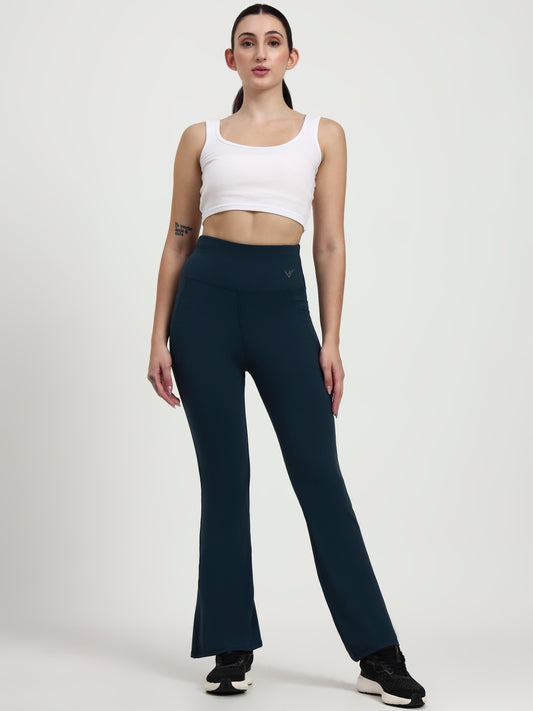 DRY FIT BELL BOTTOM LOWER Air force | Active Stretch Comfort with Sleek Athleisure Design