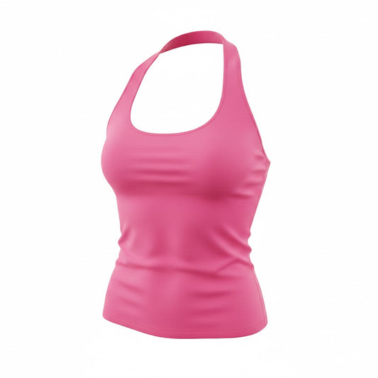 Chic Halter Top - Hot Pink