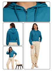 Zipper Crop Hoodie – 10 Trendy Colors Minimal Streetwear Essential