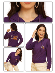 Los Angeles Zipper Crop Hoodie – Street Luxe in 4 Colors