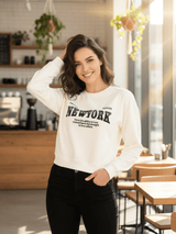 New York Crop Sweatshirt – Iconic Streetwear Edit for Pre-Winter Style
