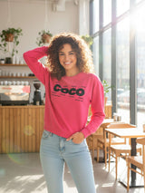 COCO Crop Sweatshirt – Chic Minimal Streetwear for Pre-Winter Vibes