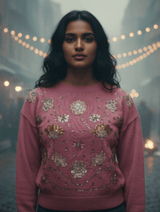 SEQUENCE FLOWER Premium Winter Sweater