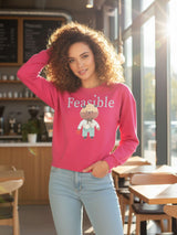 Feasible Crop Sweatshirt – Pre-Winter Streetwear in Bold Trend Colors