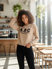 ABC Crop Sweatshirt – Minimal Pre-Winter Streetwear in 2 Classic Colors