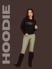 Italian Crop Hoodie – Classic Black Streetwear for Pre-Winter