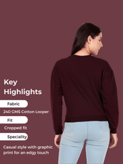 Brooklyn Wine Crop Sweatshirt – Bold Street Luxe for Pre-Winter