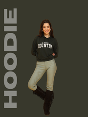 Cross Country Crop Hoodie – Sporty Streetwear Energy in Bottle Green