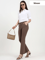 Bell Bottom Trouser Luxury Combo | Timeless Flare, Modern Comfort, Exclusive Style Upgrade- Combo of 3