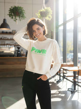 Pink Amazing Crop Sweatshirt – Pre-Winter Streetwear in 4 Bold Colors