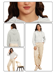 Zipper Crop Hoodie – 10 Trendy Colors Minimal Streetwear Essential