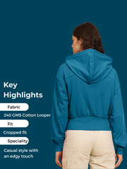 Zipper Crop Hoodie – 10 Trendy Colors Minimal Streetwear Essential