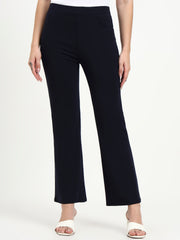 BELL BOTTOM JEGGING In Navy| Retro Chic Comfort with Modern All-Season Stretch