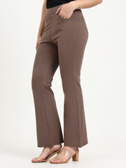 BELL BOTTOM JEGGING In Mouse | Retro Chic Comfort with Modern All-Season Stretch