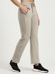 Sand Beige Cotton Looper Lowers | Contour Series – Premium Comfort Wear