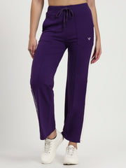 Purple Cotton Looper Lowers | Flow Series – Luxe Everyday Comfort