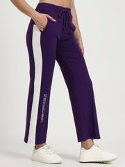 Purple Cotton Looper Lowers | Flow Series – Luxe Everyday Comfort