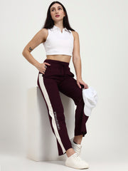 Wine Cotton Looper Lowers | Flow Series – Luxe Everyday Comfort