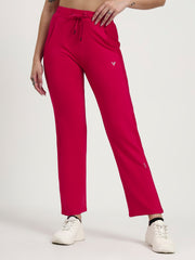Hot Pink Cotton Looper Lowers | Contour Series – Premium Comfort Wear