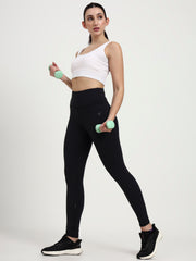In Trend High Waist Tights – Premium Activewear in Black  | Plus Sizes Available