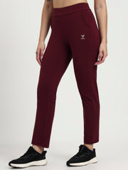 Straight Fit Activewear Lowers –   Mehroon | Plus Sizes up to 4XL