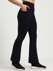 DRY FIT BELL BOTTOM LOWER Black | Active Stretch Comfort with Sleek Athleisure Design