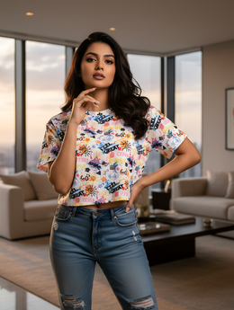 FEEL GREAT Crop Tee | Confident Style Blended with Effortless Everyday Comfort