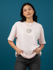 SAWS Design Oversized T-Shirt | Peach Winter Luxe