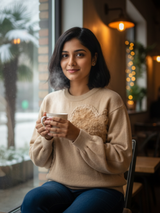 HEART Premium Winter Sweater | Soft Knit Elegance with a Touch of Romance