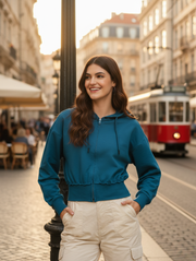 Zipper Crop Hoodie – 10 Trendy Colors Minimal Streetwear Essential