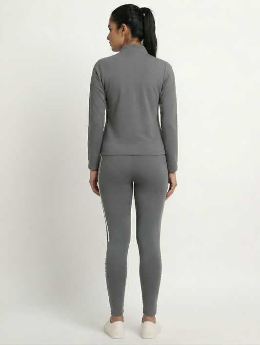 Elite Motion Tracksuit Activewear – Noir Stride Edition - Grey