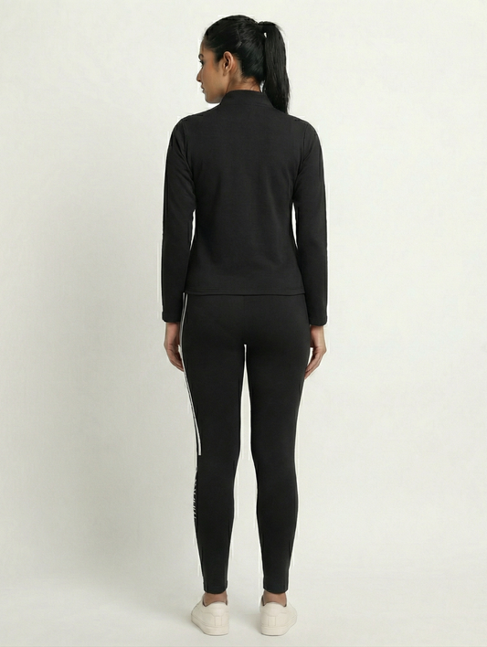 Elite Motion Tracksuit Activewear – Noir Stride Edition - Black