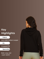 Brooklyn Crop Hoodie – Urban Streetwear Essential for Pre-Winter