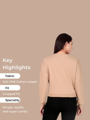 ABC Crop Sweatshirt – Minimal Pre-Winter Streetwear in 2 Classic Colors