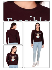Feasible Crop Sweatshirt – Pre-Winter Streetwear in Bold Trend Colors