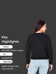 Inside Crop Sweatshirt – Minimal Streetwear Style for Pre-Winter Comfort
