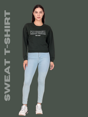 California Vibes Crop Sweatshirt – Bottle Green  Cozy Pre-Winter Style