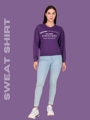 Weekend Collective Purple Crop Sweatshirt – Cozy Luxe Streetwear